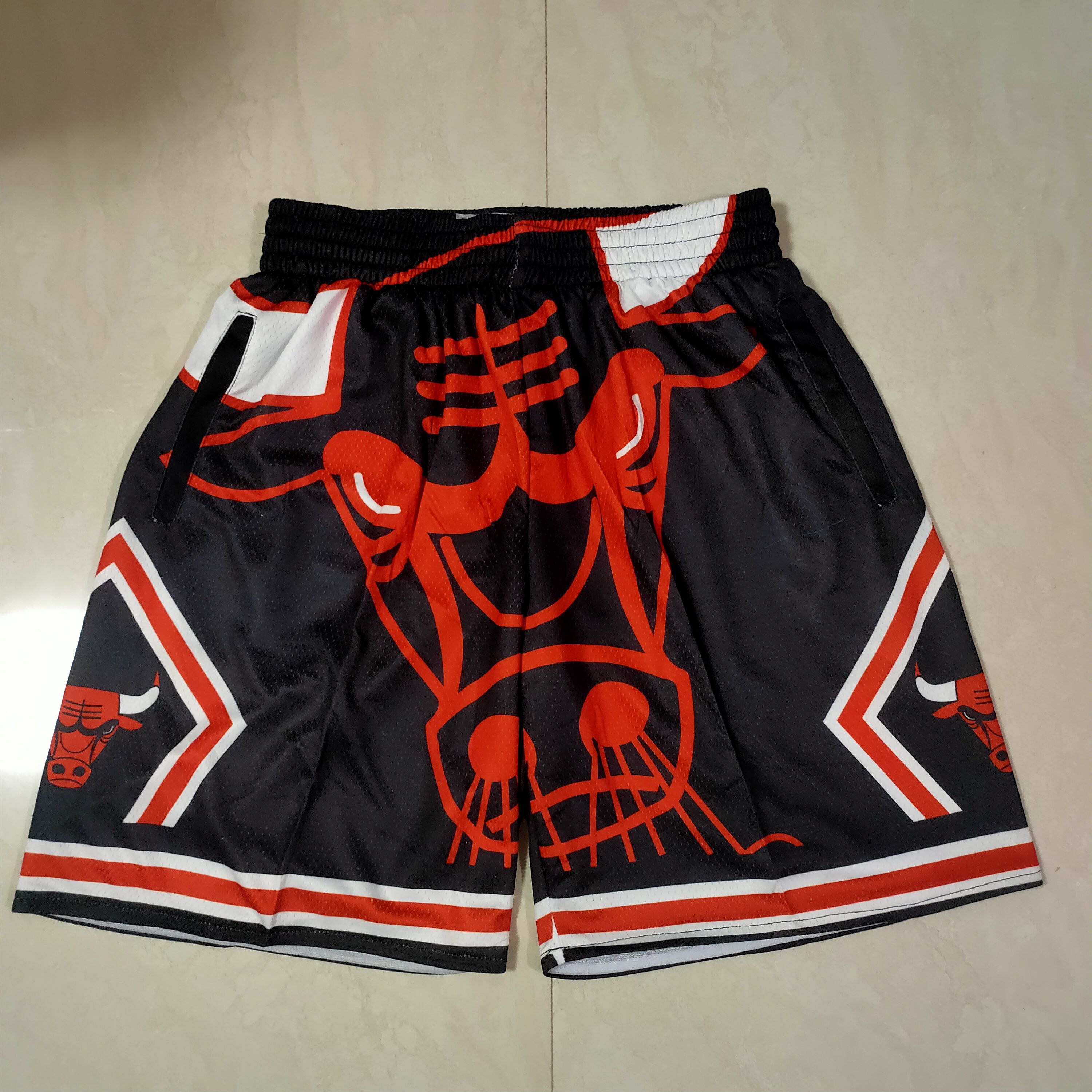Men NBA 2021 Chicago Bulls Black Shorts 1->chicago bulls->NBA Jersey